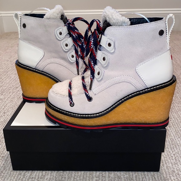 PAJAR Women’s Tristine Genuine Shearling Ankle Waterproof Boots Size 8-8.5 - Picture 3 of 10